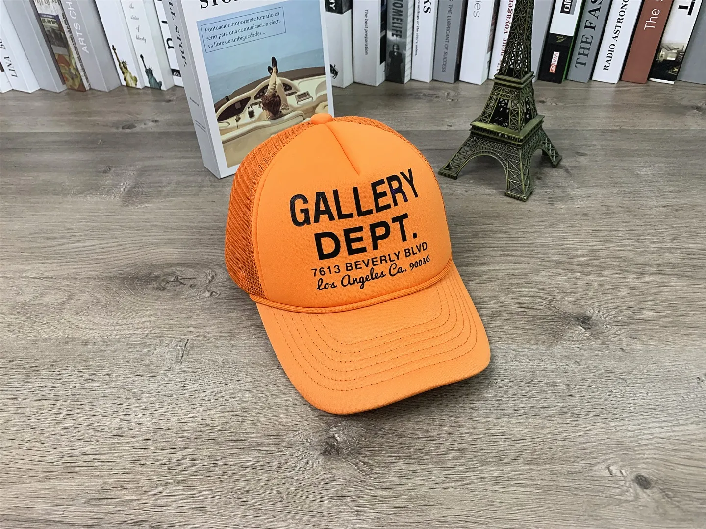 Non-returnable, non-exchangeable 9765#P76#GALLERY DEPT. Orange baseball cap mesh breathable peaked cap for men and women casual and versatile hat # Adjustable Color: Orange